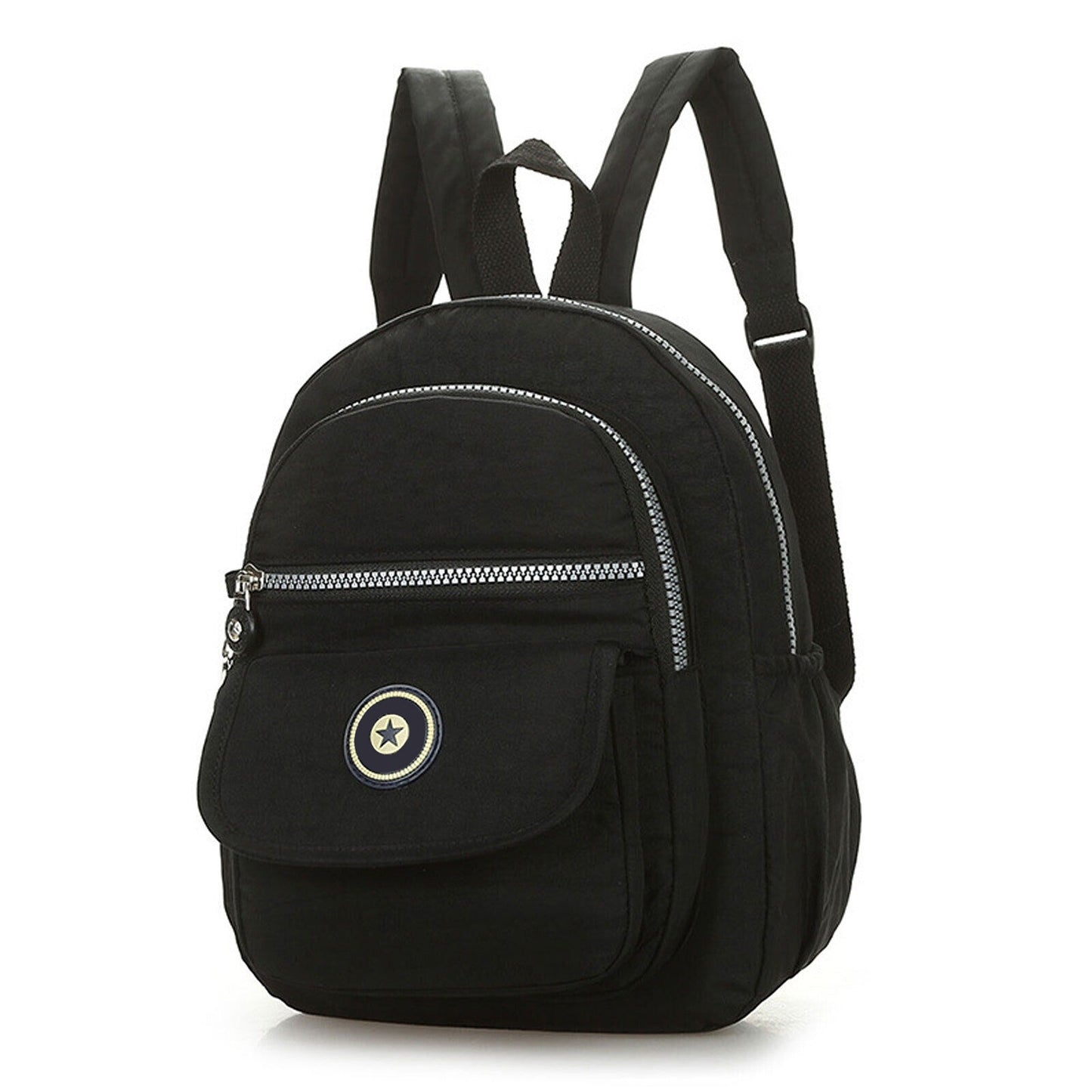Casual Waterproof Nylon Rucksack Small Travel Backpack Women Shoulder Handbag
