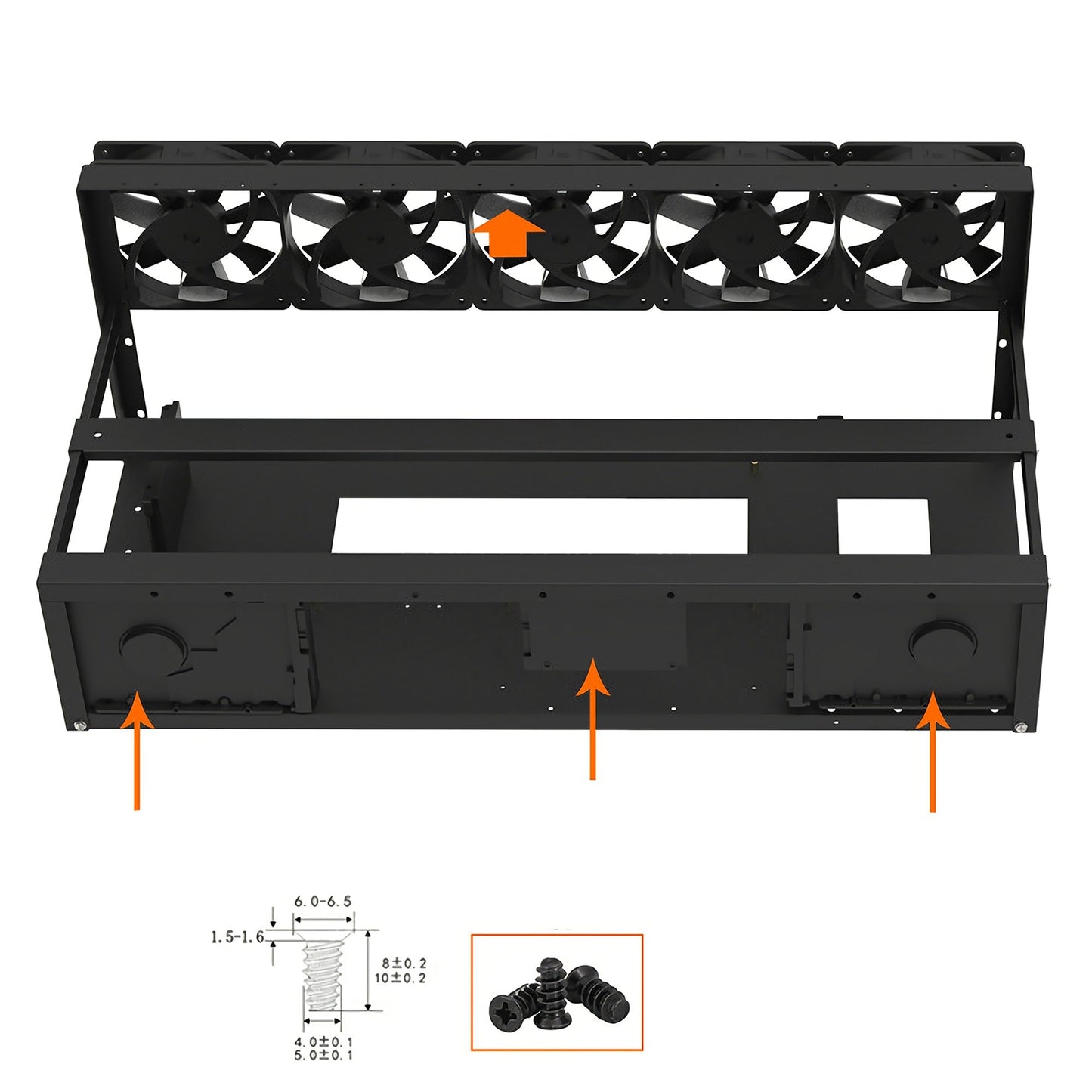 Open Air GPU Mining Frame Case for Crypto Coin Rigs