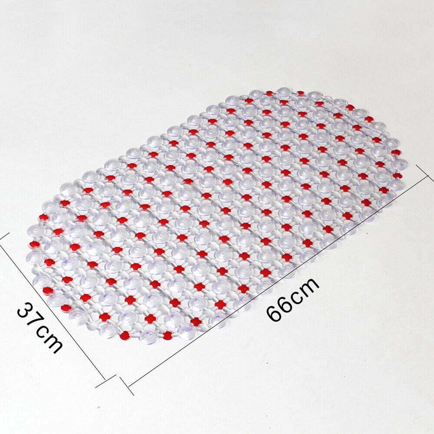Rubber Suction Non-Slip Bath Mat for Bathtub and Shower 68 x 35cm
