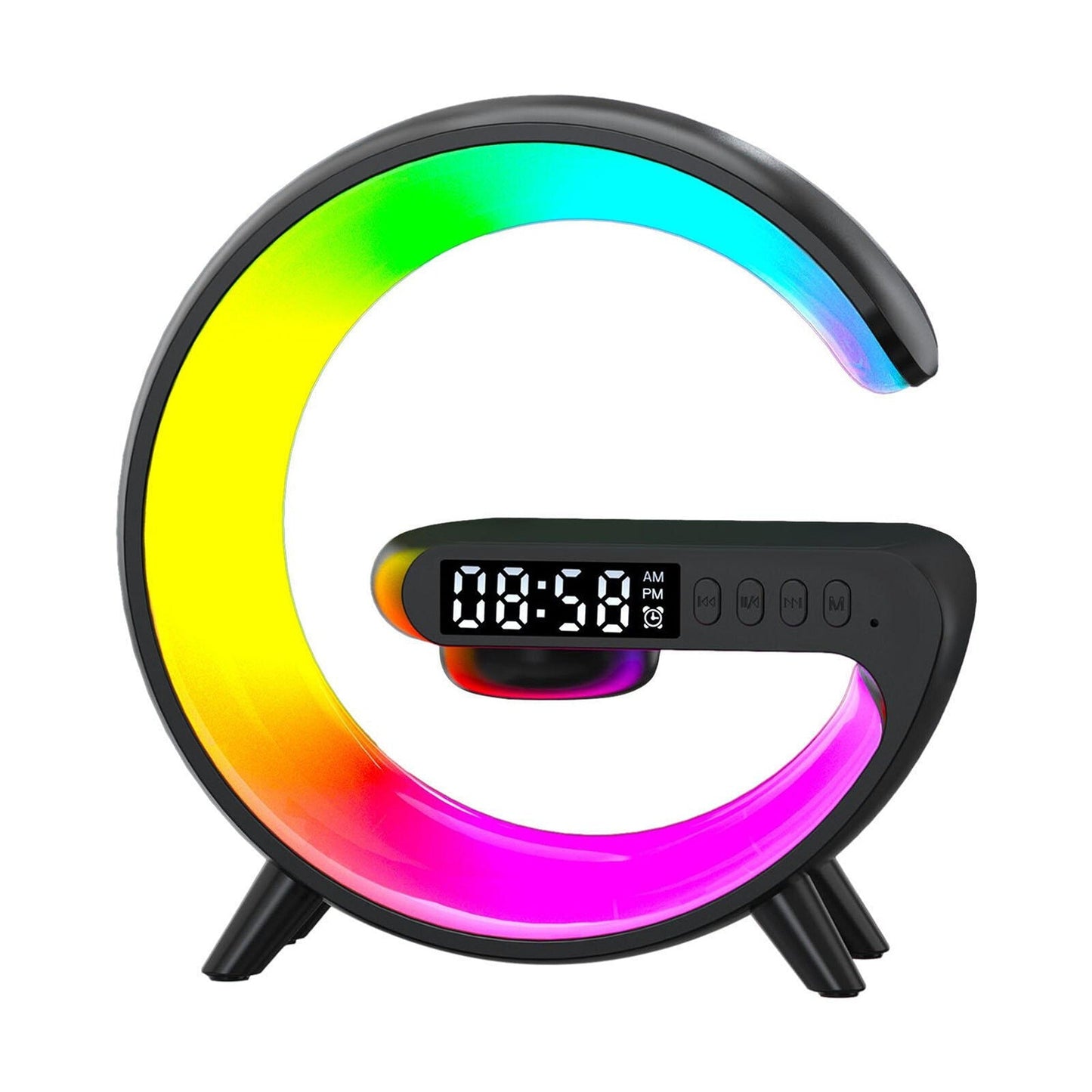 RGB LED Night Light with Bluetooth Speaker Smart Wireless Charger
