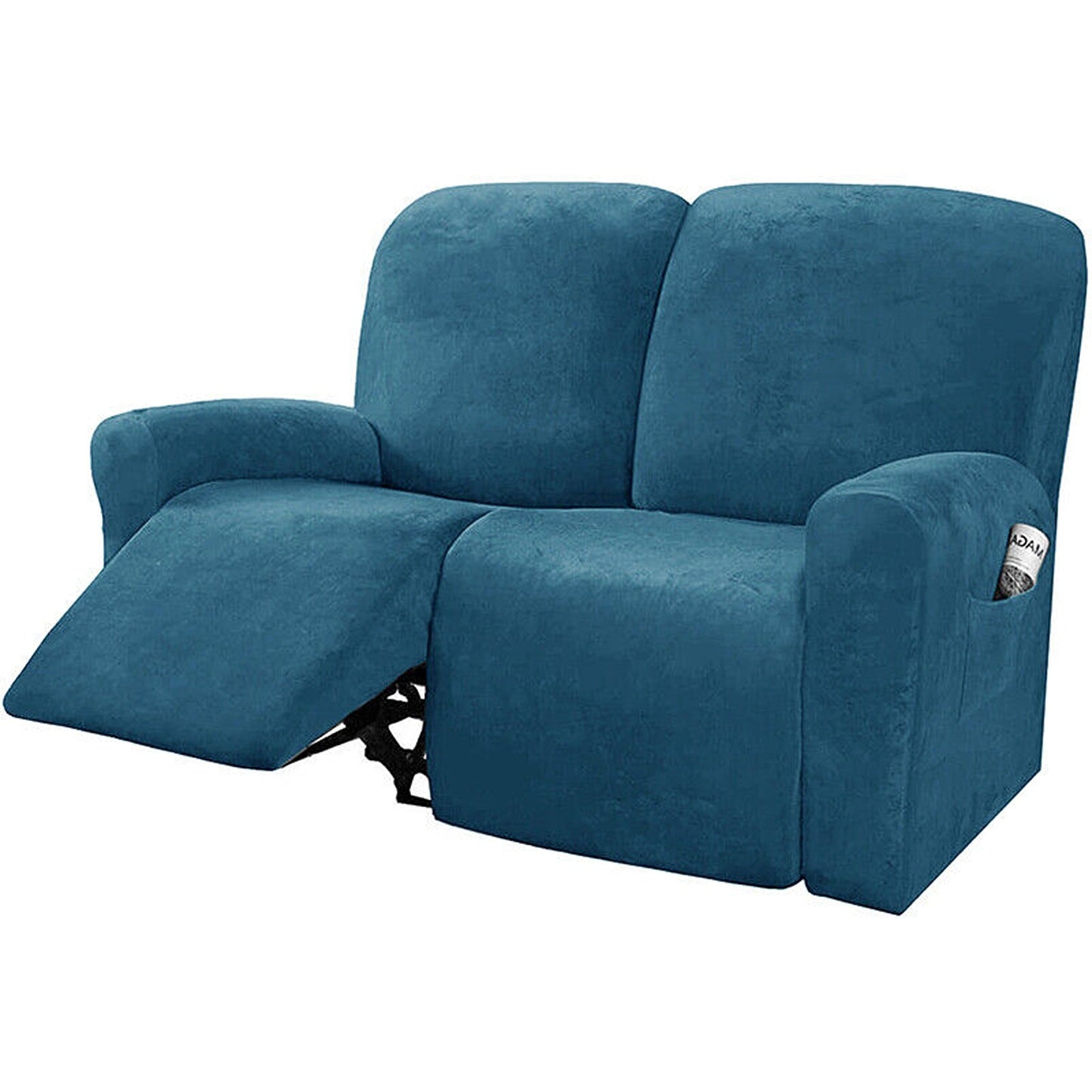 Velvet Recliner Sofa Chair Cover Stretch Slipcovers for 2 Seater Couch