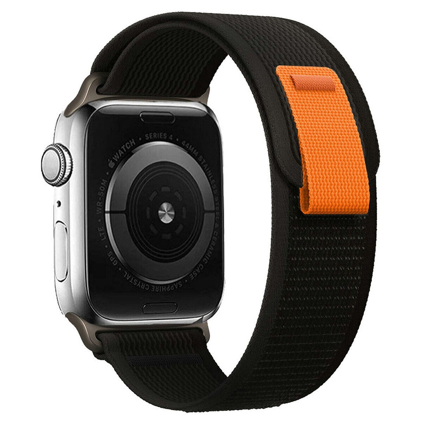 Black Trail Loop Band Strap For Watch Band Strap IWatch Series SE 9 8 7 6 5 40 41 44 45 Ultra