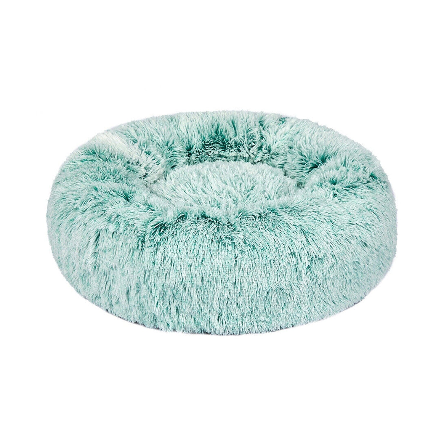 Teal Comfy Cave Pet Bed Calming Washable Dog and Cat Bed
