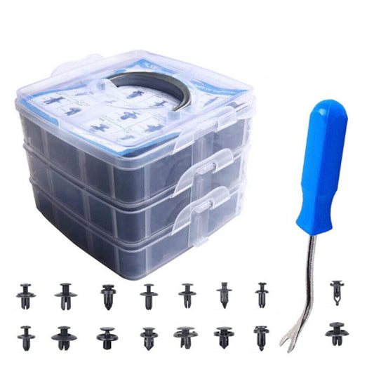 626pcs Auto Panel Bumper Plastic Fastener Retainer Car Trim Body Clips Kit Rivets