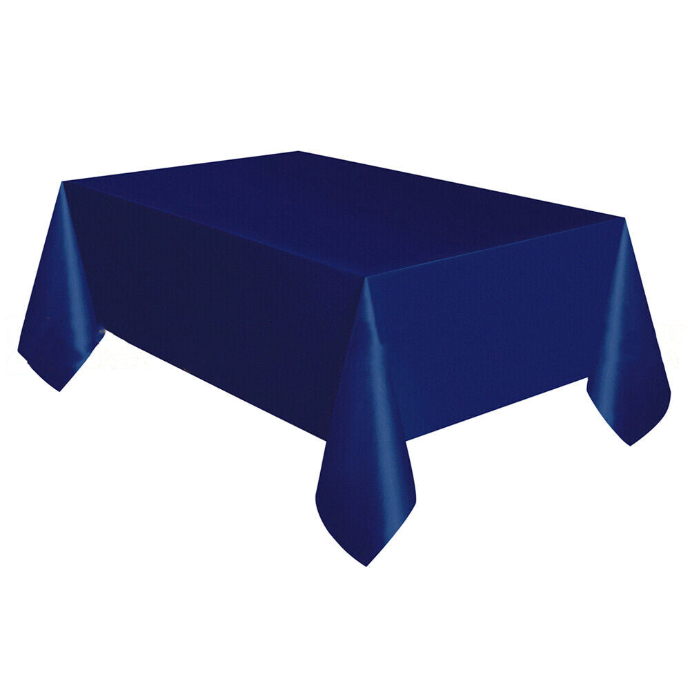 Colorful Plastic Tablecloth for Parties Rectangle Birthday Cover