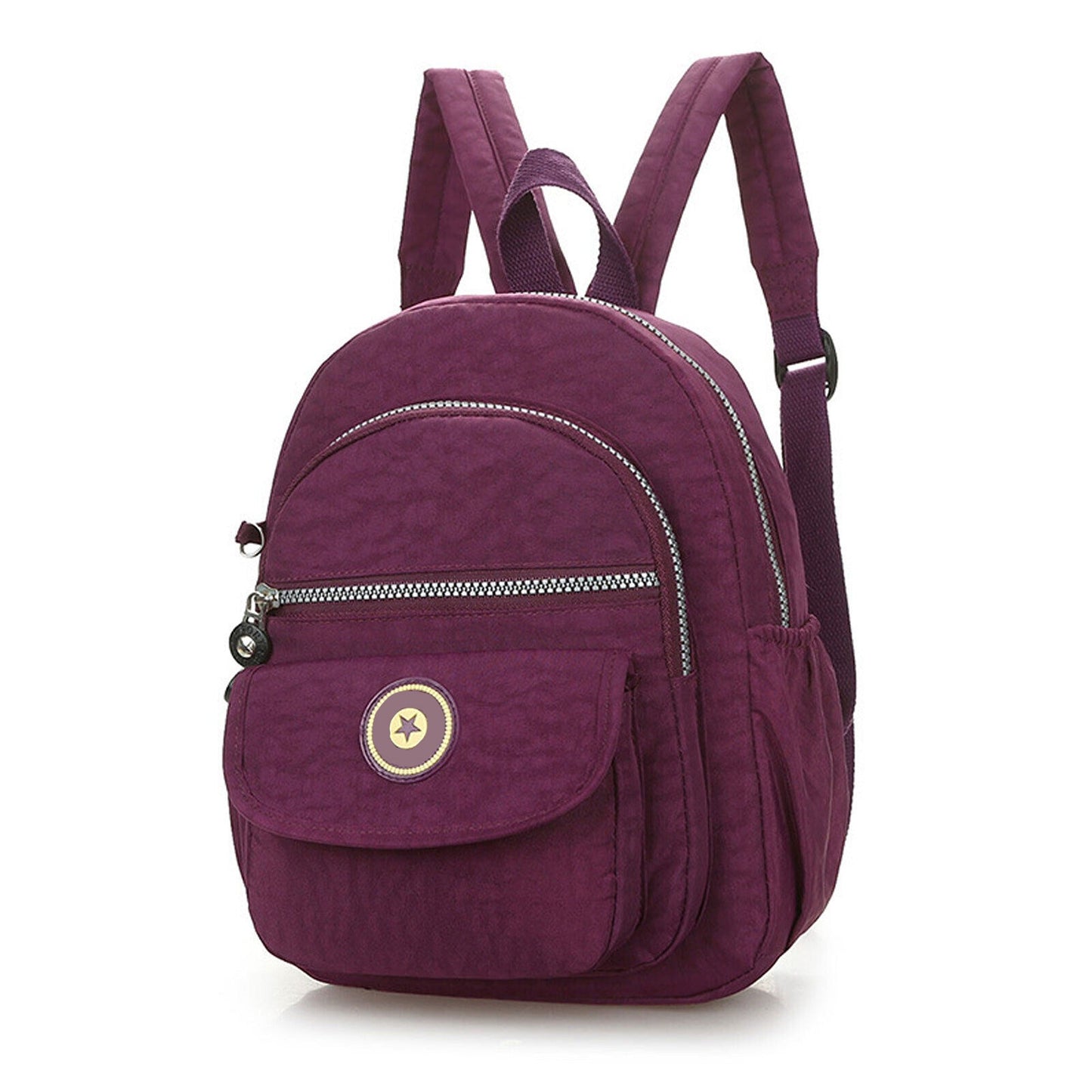 Casual Waterproof Nylon Rucksack Small Travel Backpack Women Shoulder Handbag