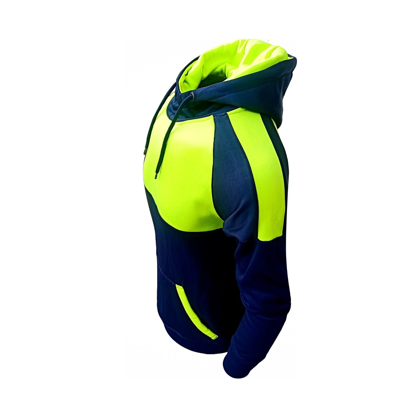 Green Reflective Sports Workwear Men Hoodie Jacket
