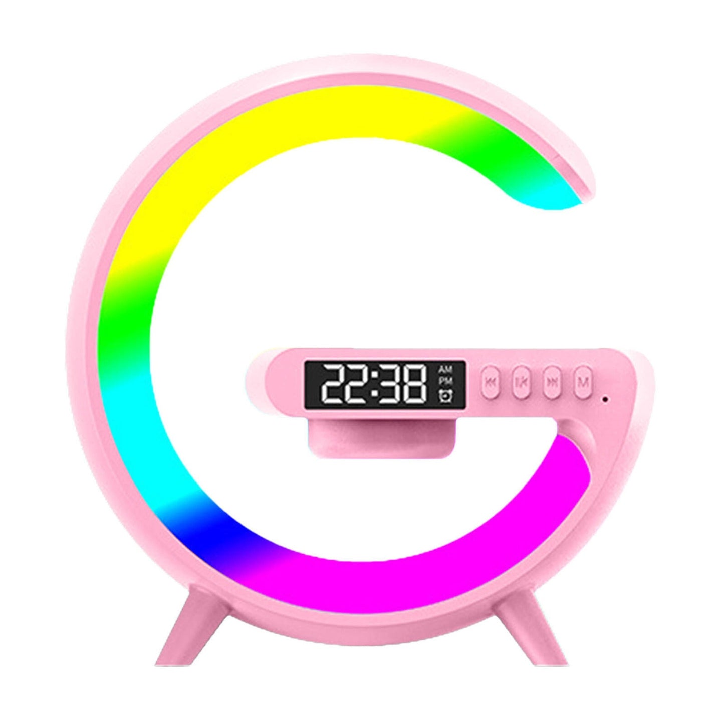 RGB LED Night Light with Bluetooth Speaker Smart Wireless Charger