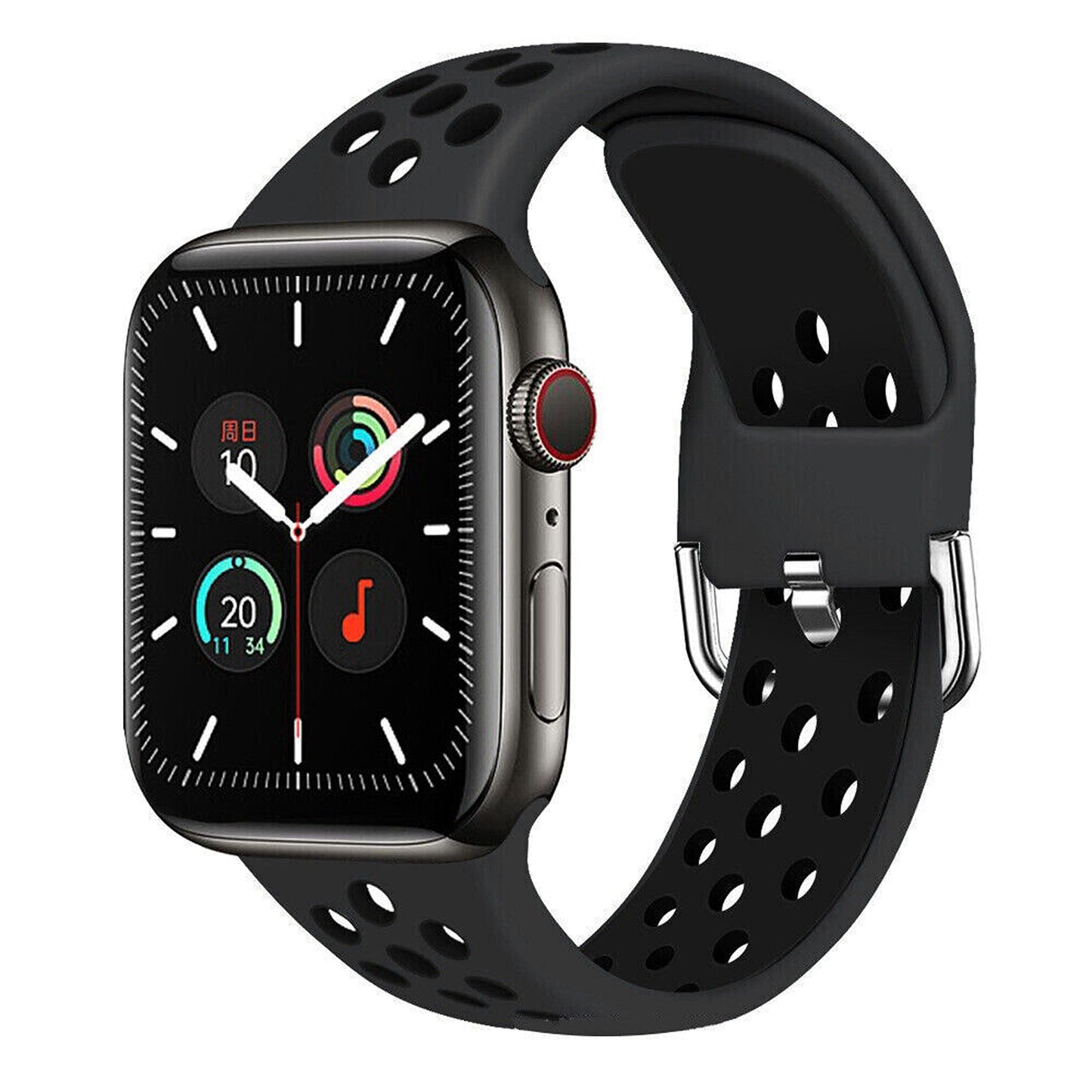 Black For iWatch Watch Band Series 9 SE Ultra 8 7 6 5 4 Strap 38 40 41 42 44 45 4