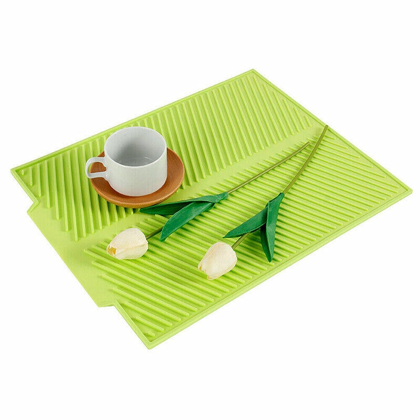 Heat Resistant Non-Slip Silicone Dish Drying Mat and Pot Holder