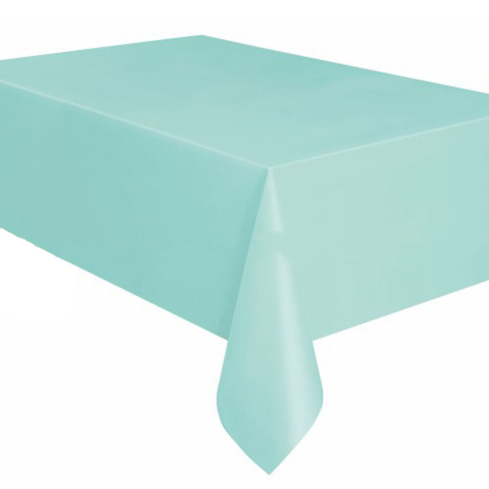 Colorful Plastic Tablecloth for Parties Rectangle Birthday Cover