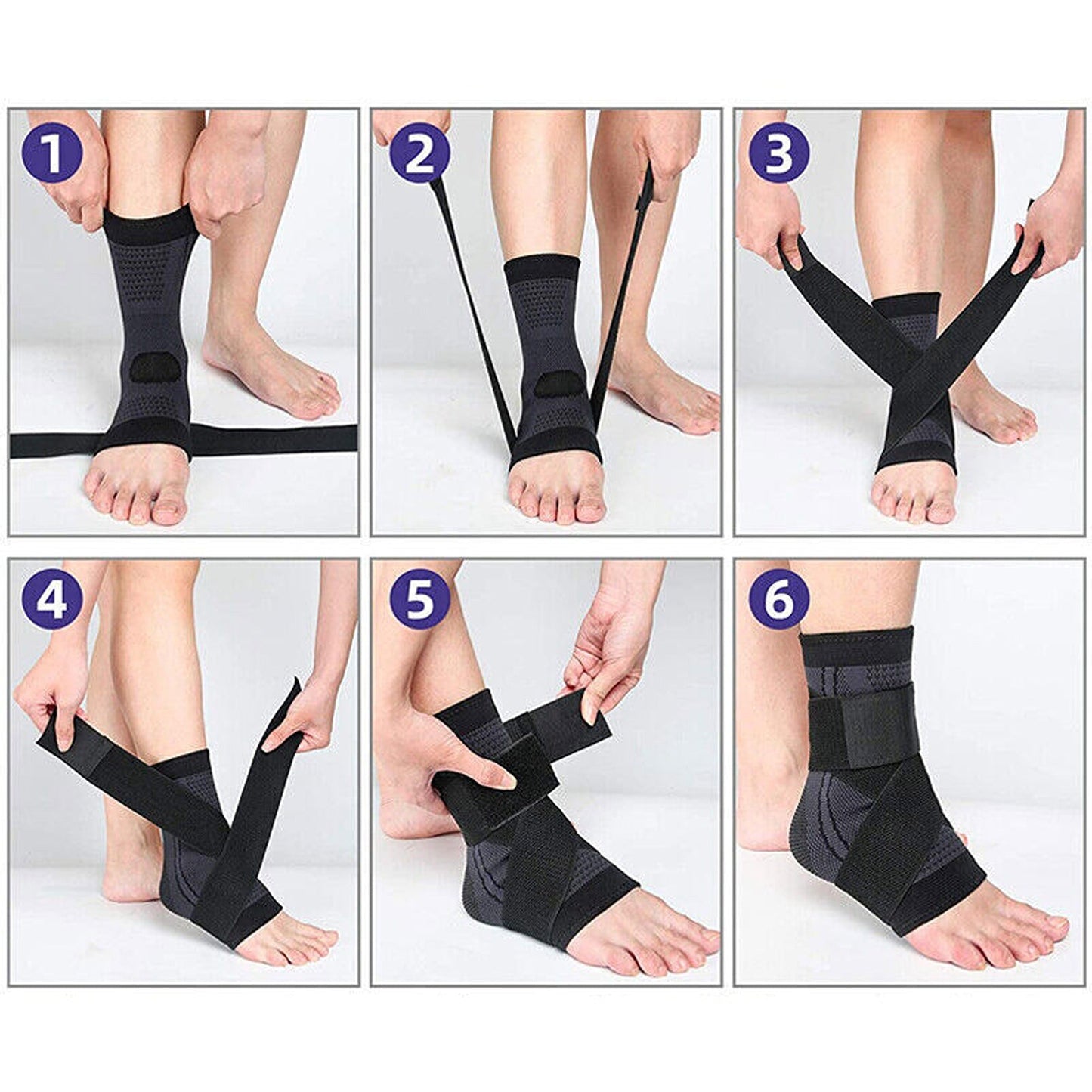 Adjustable Ankle Brace Support Compression Strap for Plantar Fasciitis