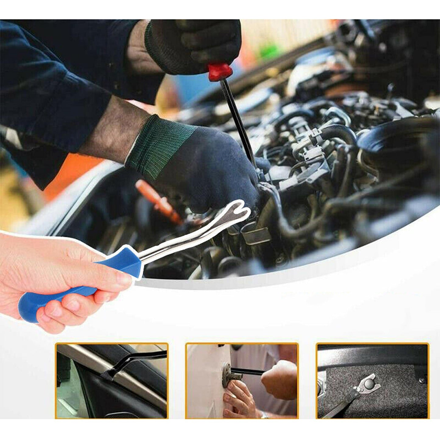 626pcs Auto Panel Bumper Plastic Fastener Retainer Car Trim Body Clips Kit Rivets