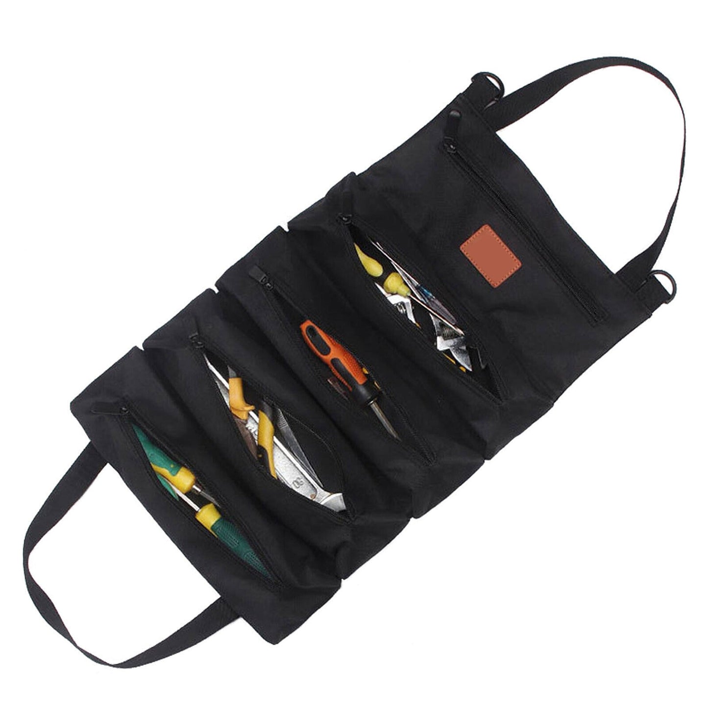 Super Big Canvas Tool Roll Large Organizer Bag for Wrench
