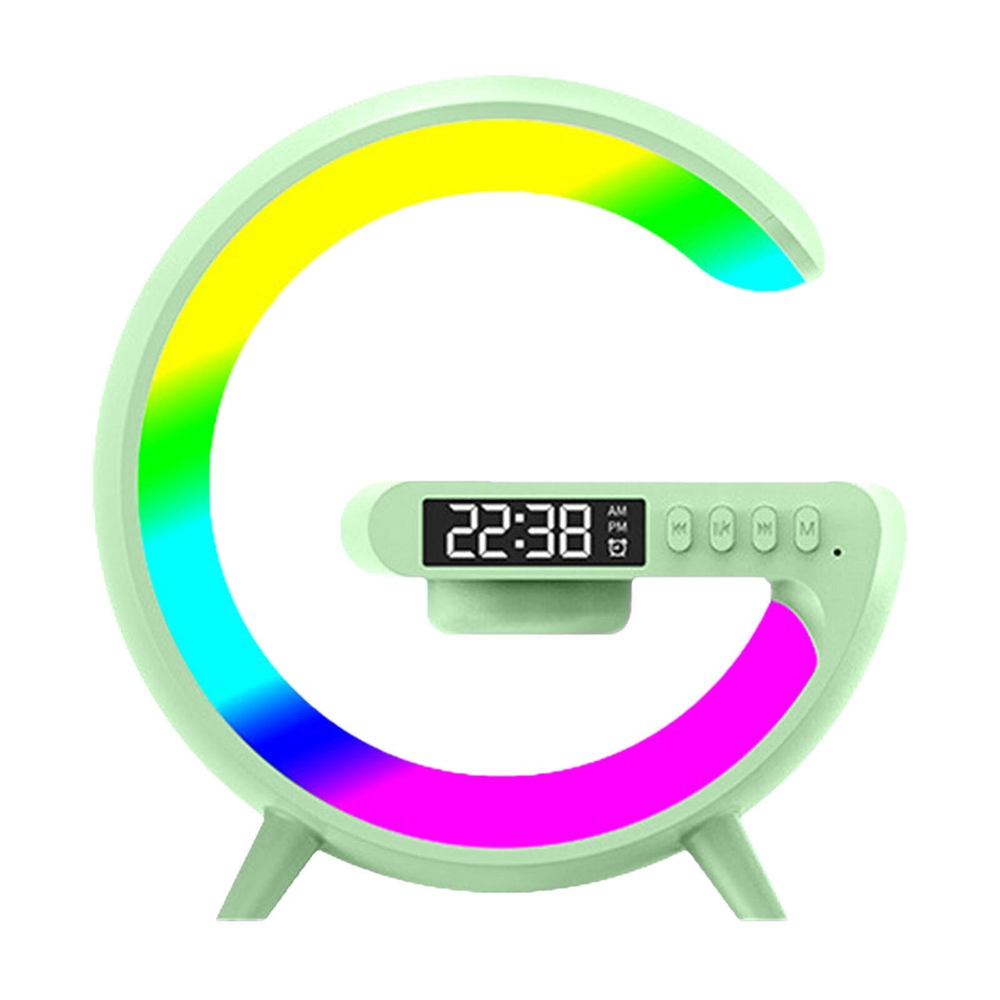 RGB LED Night Light with Bluetooth Speaker Smart Wireless Charger
