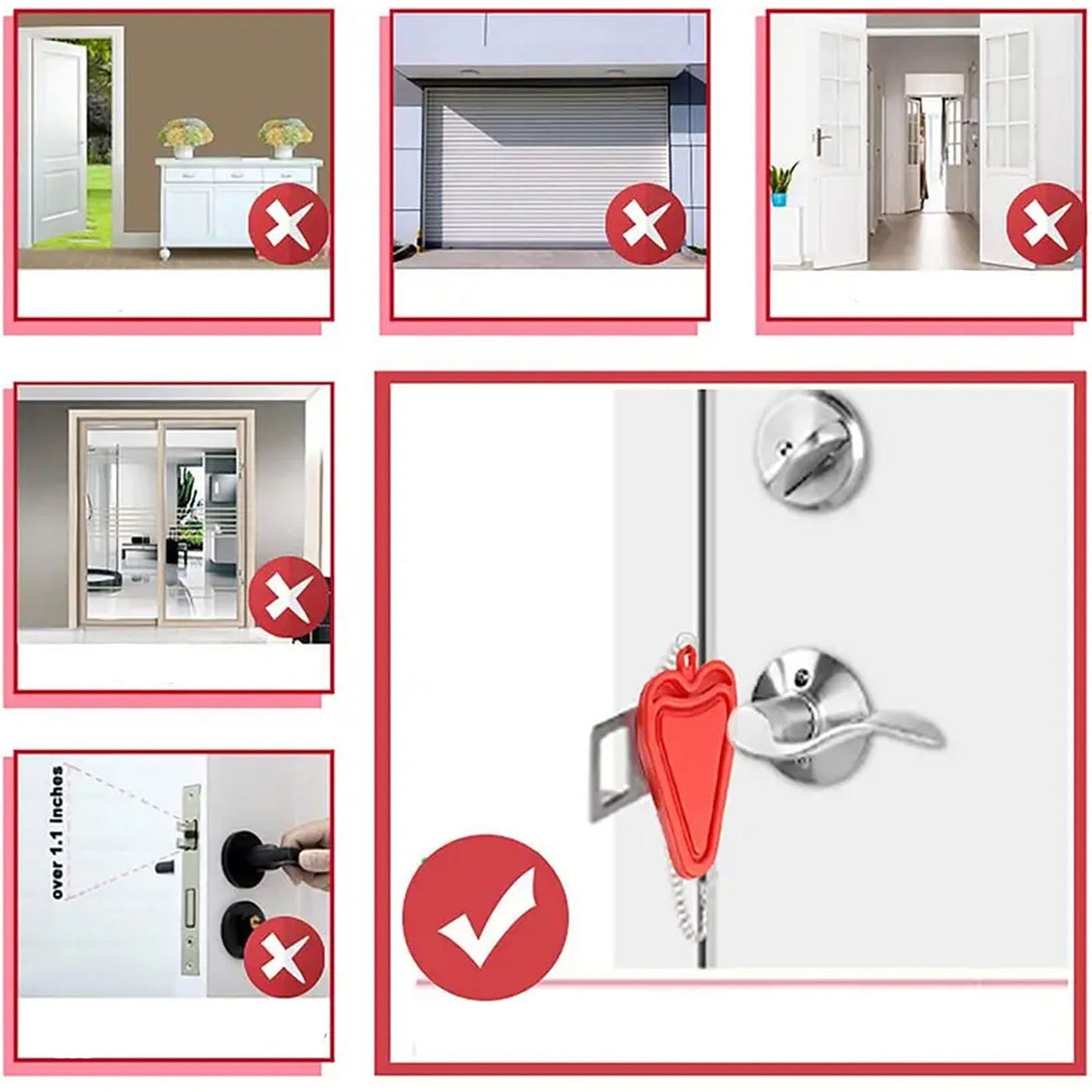 Portable Security Door Lock for Safe Travel and Home Use