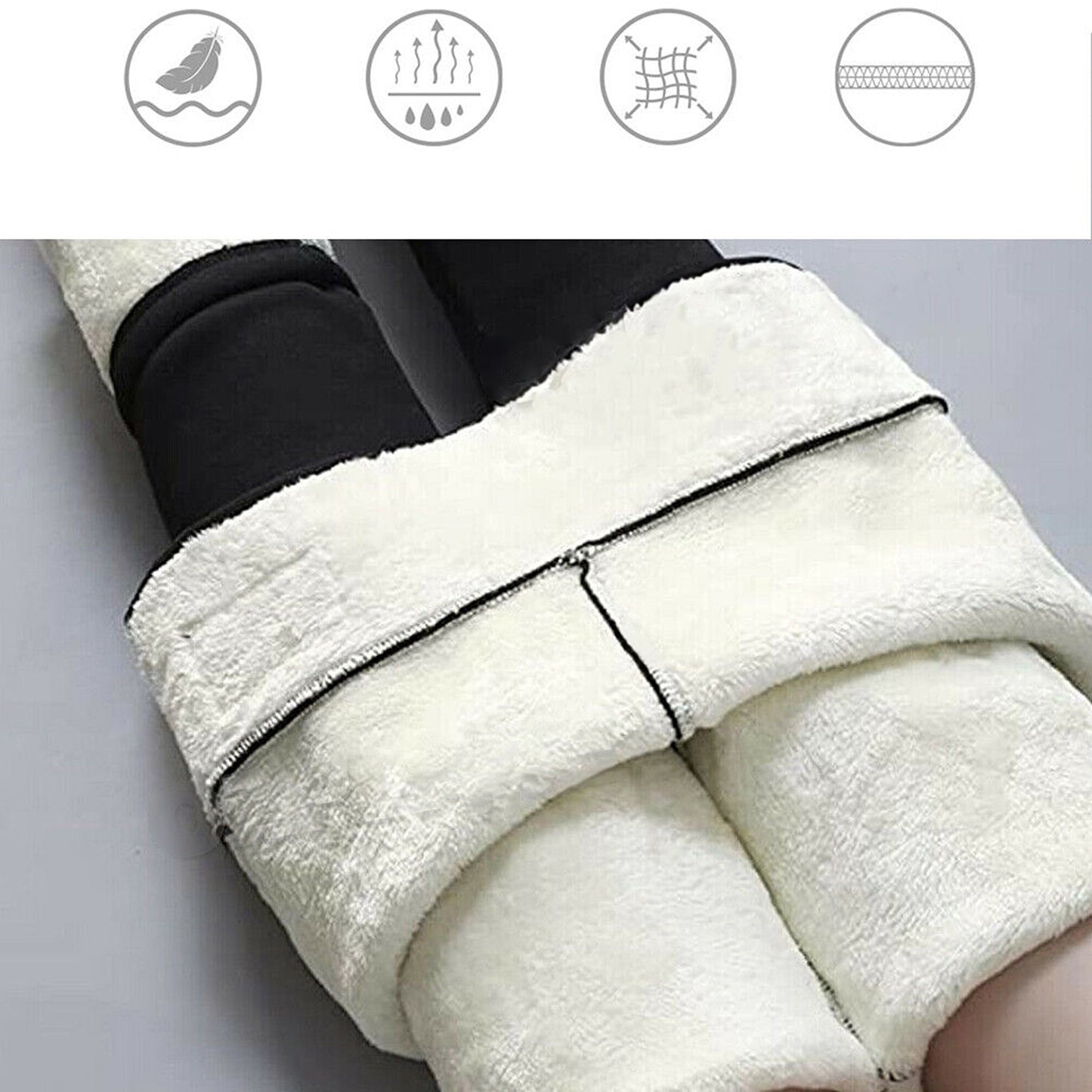Thermal Fleece Leggings for Women Winter Thick Warm Stretchy Pants
