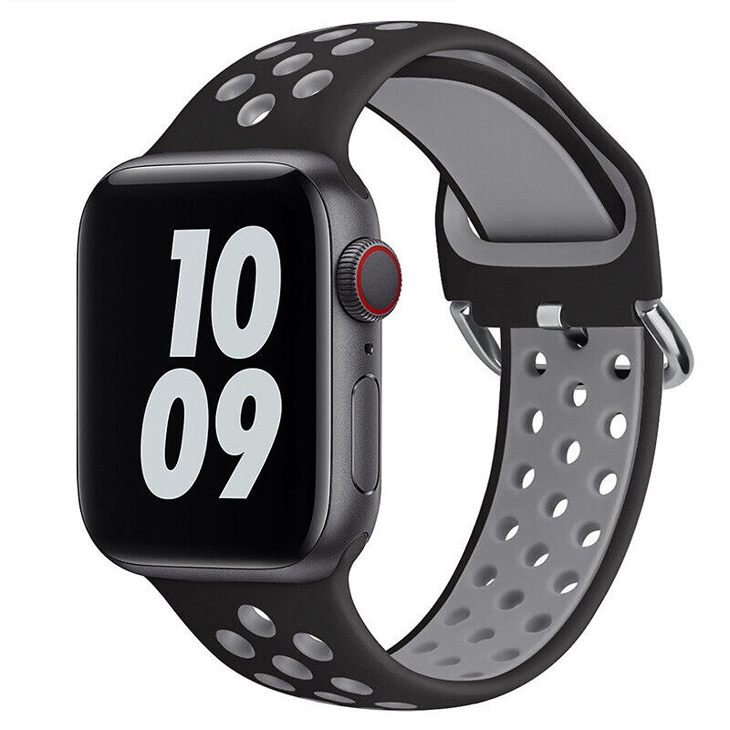 Black Grey For iWatch Watch Band Series 9 SE Ultra 8 7 6 5 4 Strap 38 40 41 42 44 45 4