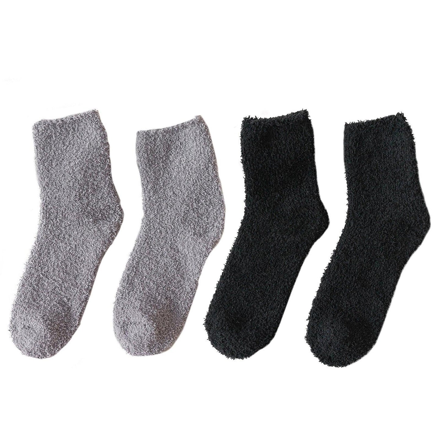 3 Pairs Cozy Winter Warm Socks for Bed and Home
