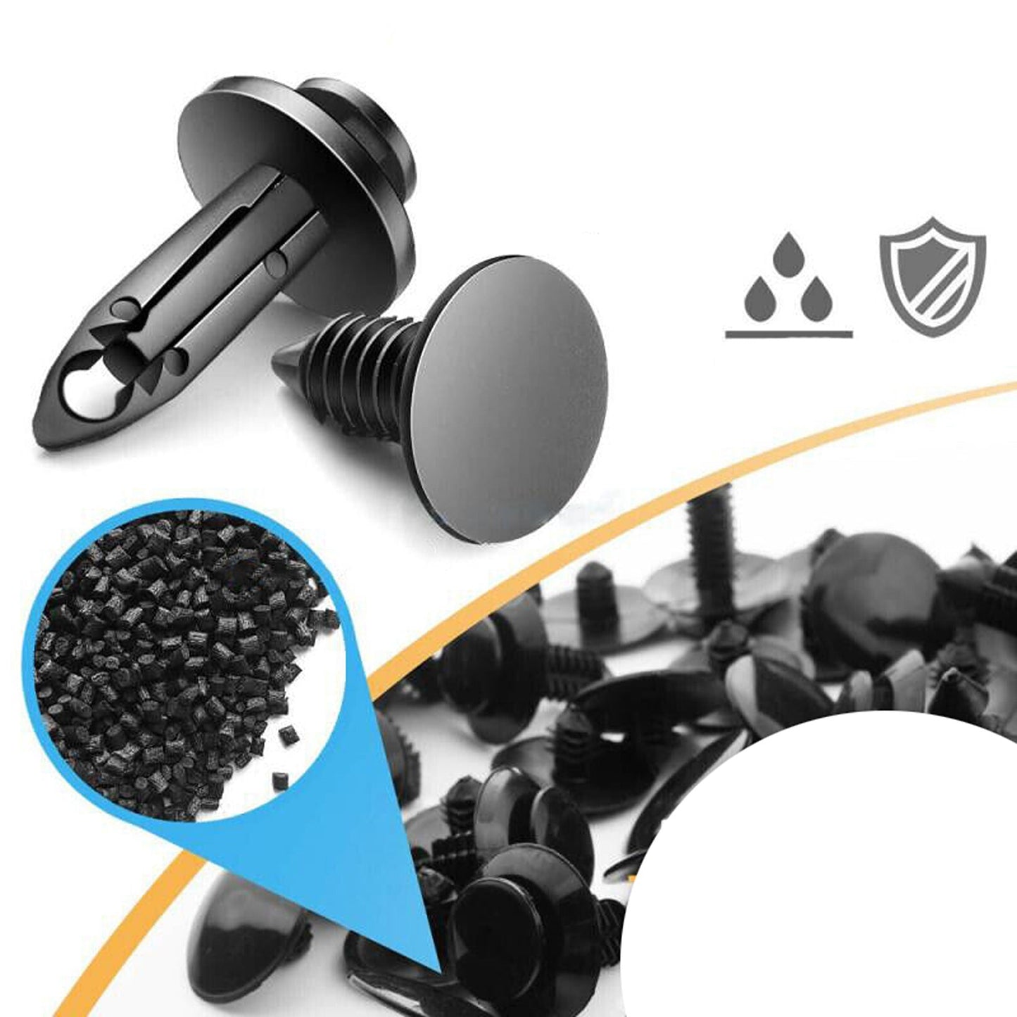 626pcs Auto Panel Bumper Plastic Fastener Retainer Car Trim Body Clips Kit Rivets