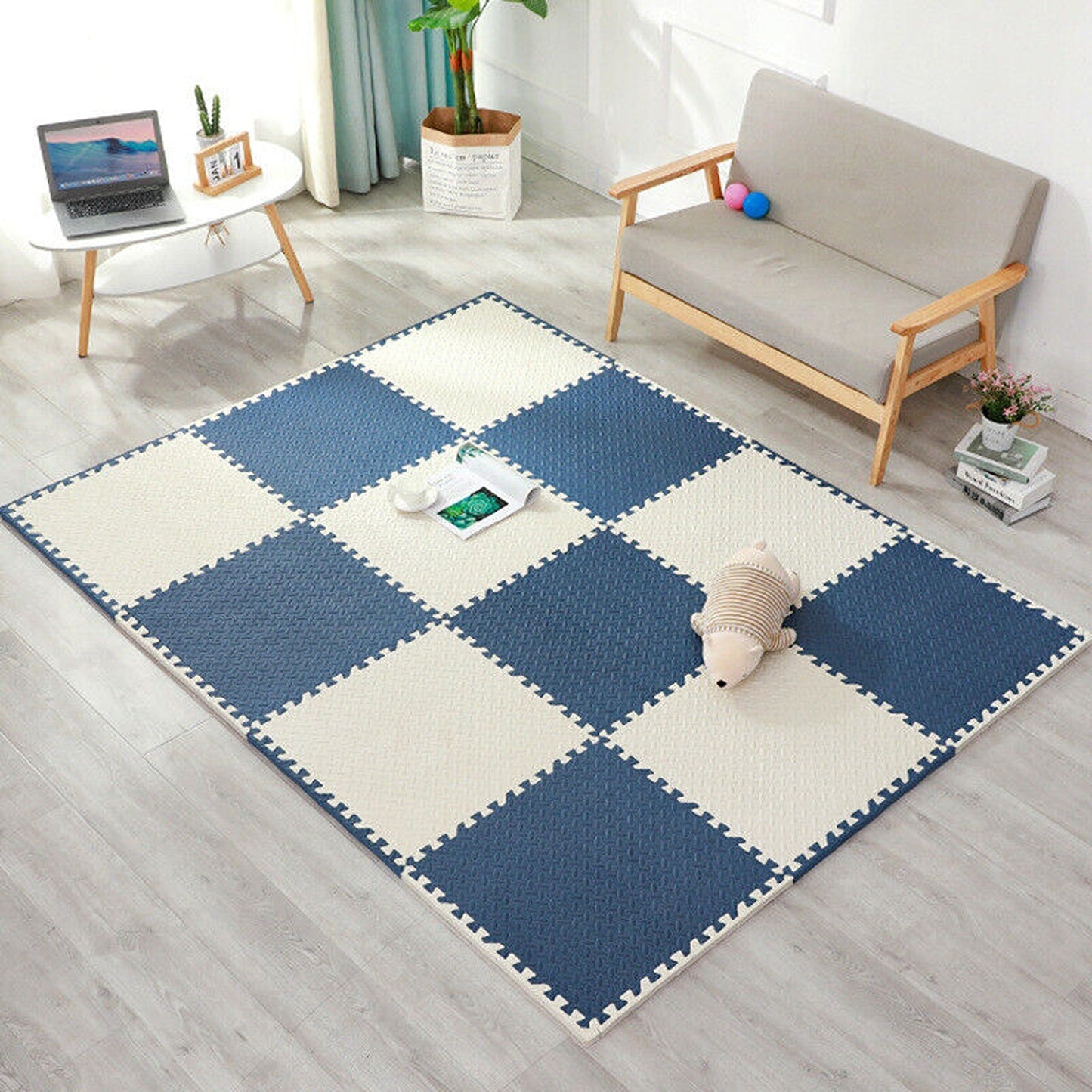 Soft EVA Rubber Foam Interlocking Floor Mats for Kids Gym and Camping