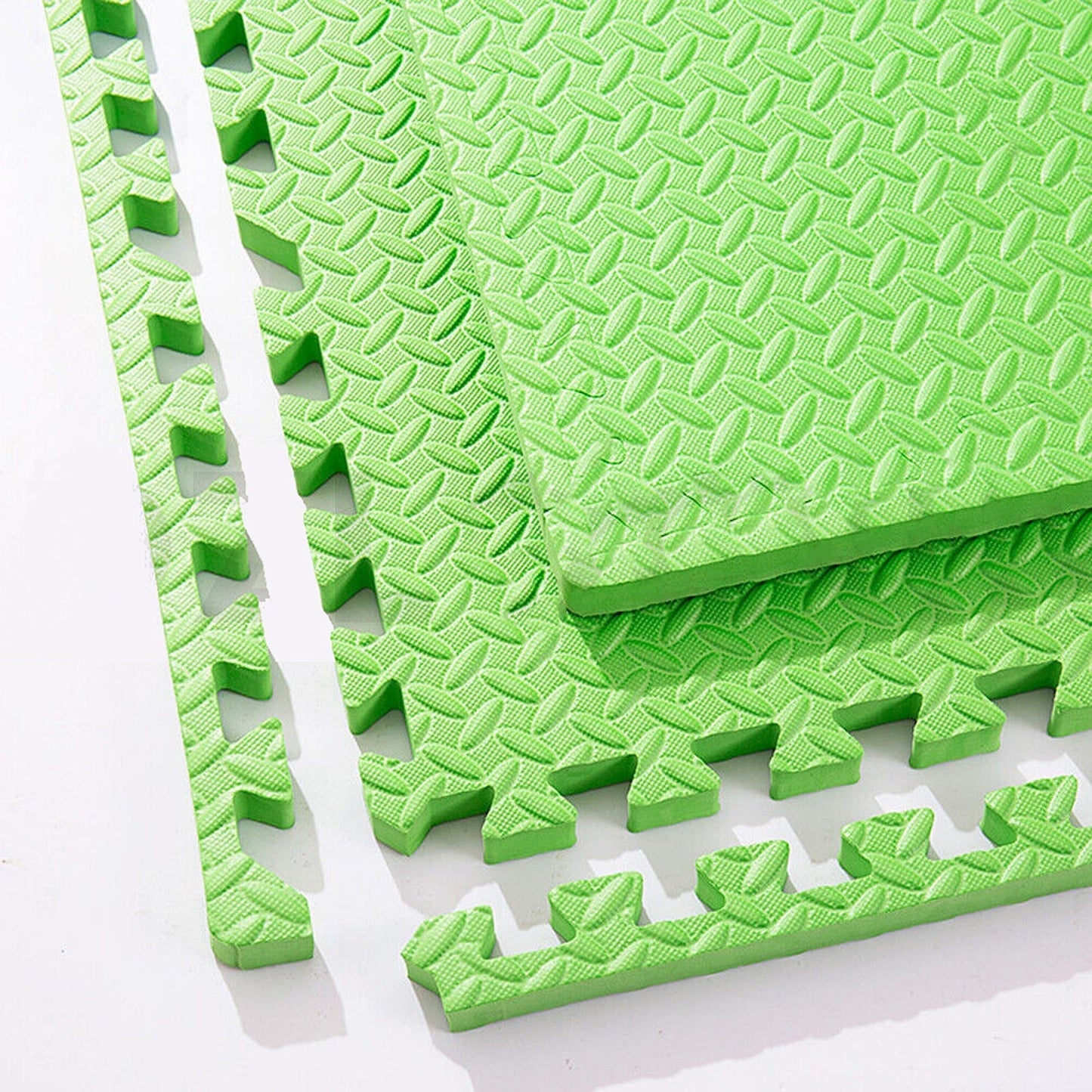 12pcs EVA Foam Gym Floor Mats Heavy Duty Interlocking Tiles