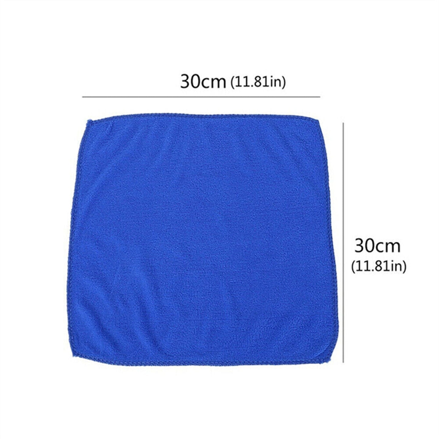 50pcs Microfibre Glass Cleaning Cloths for Windows Screens and Dishes