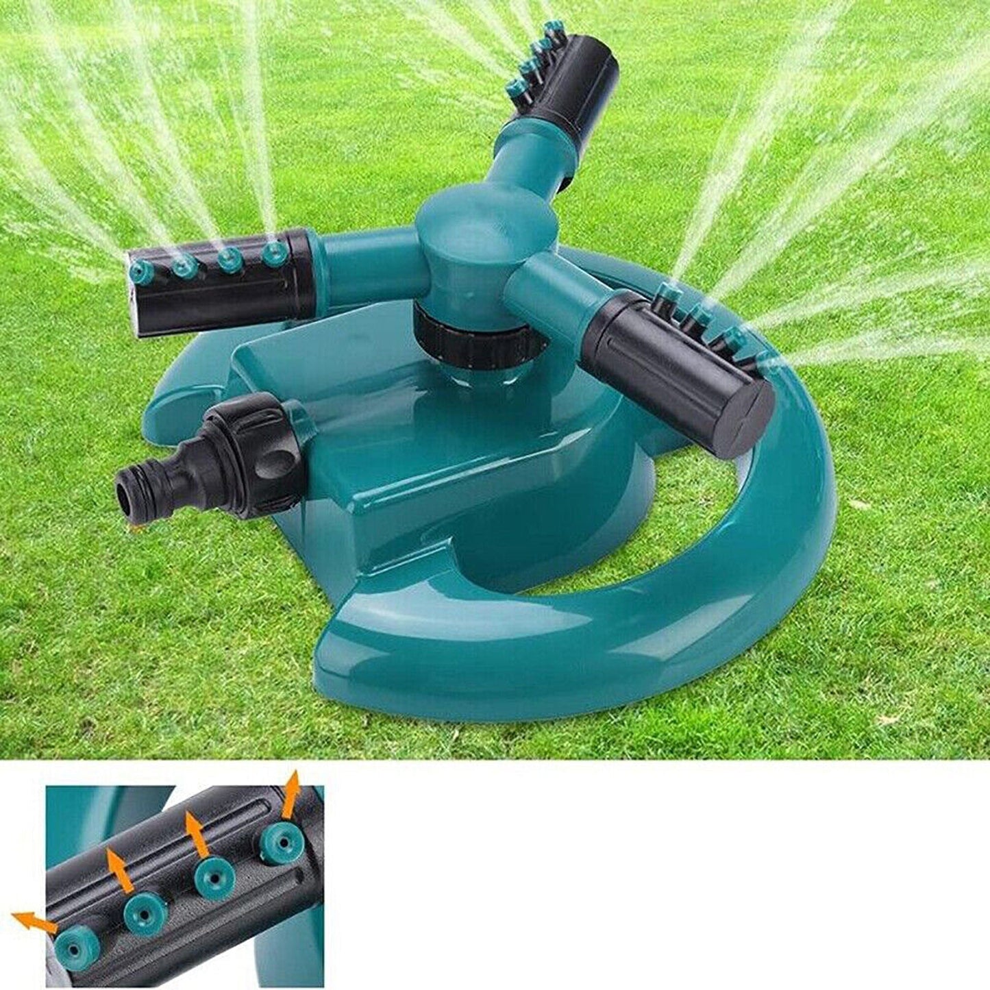 Rotating Garden Sprinkler 360 Degree Watering Lawn Water Sprayer