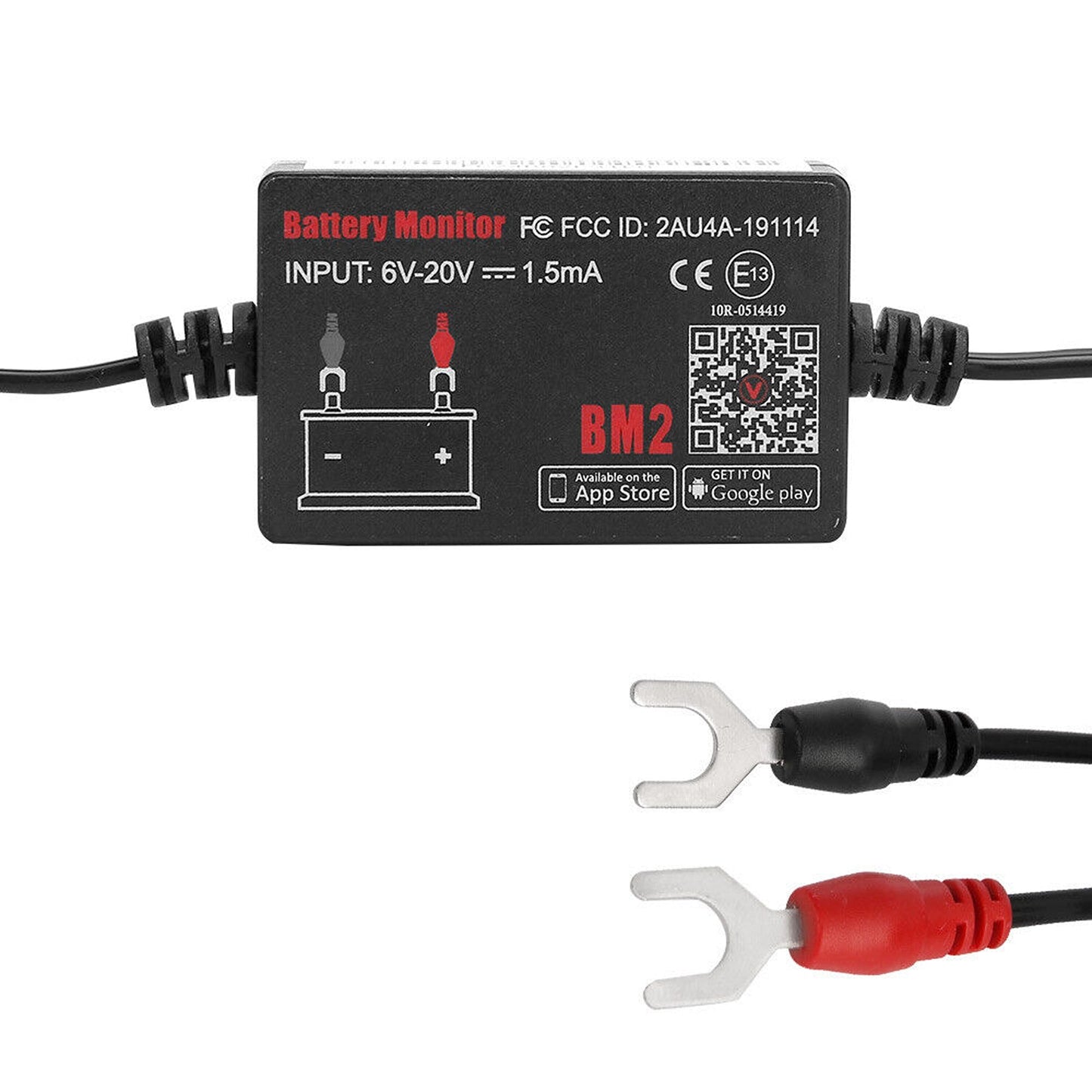 Bluetooth Vehicle Battery Monitor with Alarm Suitable for Cars and RVs 12V