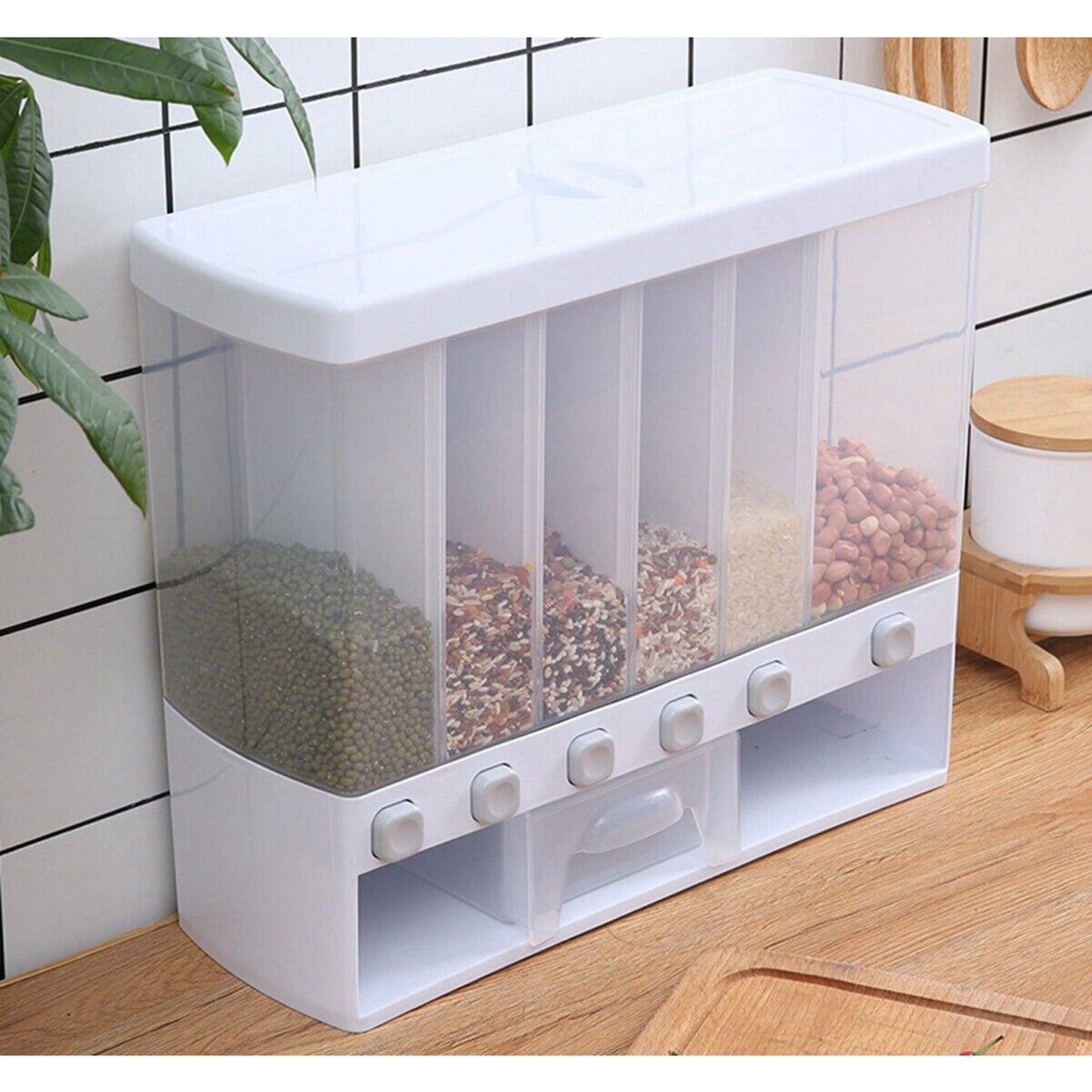 10kg Automatic Grain Storage Dispenser Dry Food Rice Container