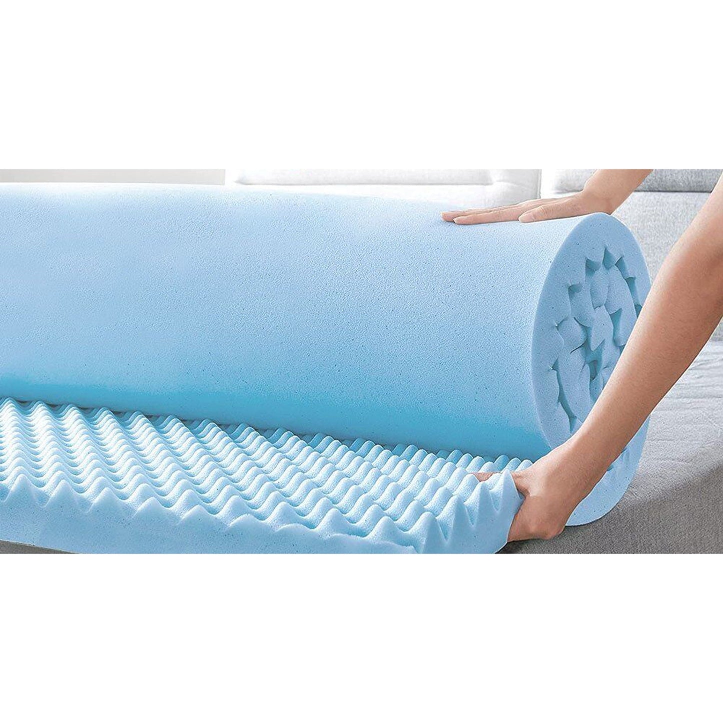 Cool Gel Memory Foam Mattress Topper Queen Bed Support Bedding