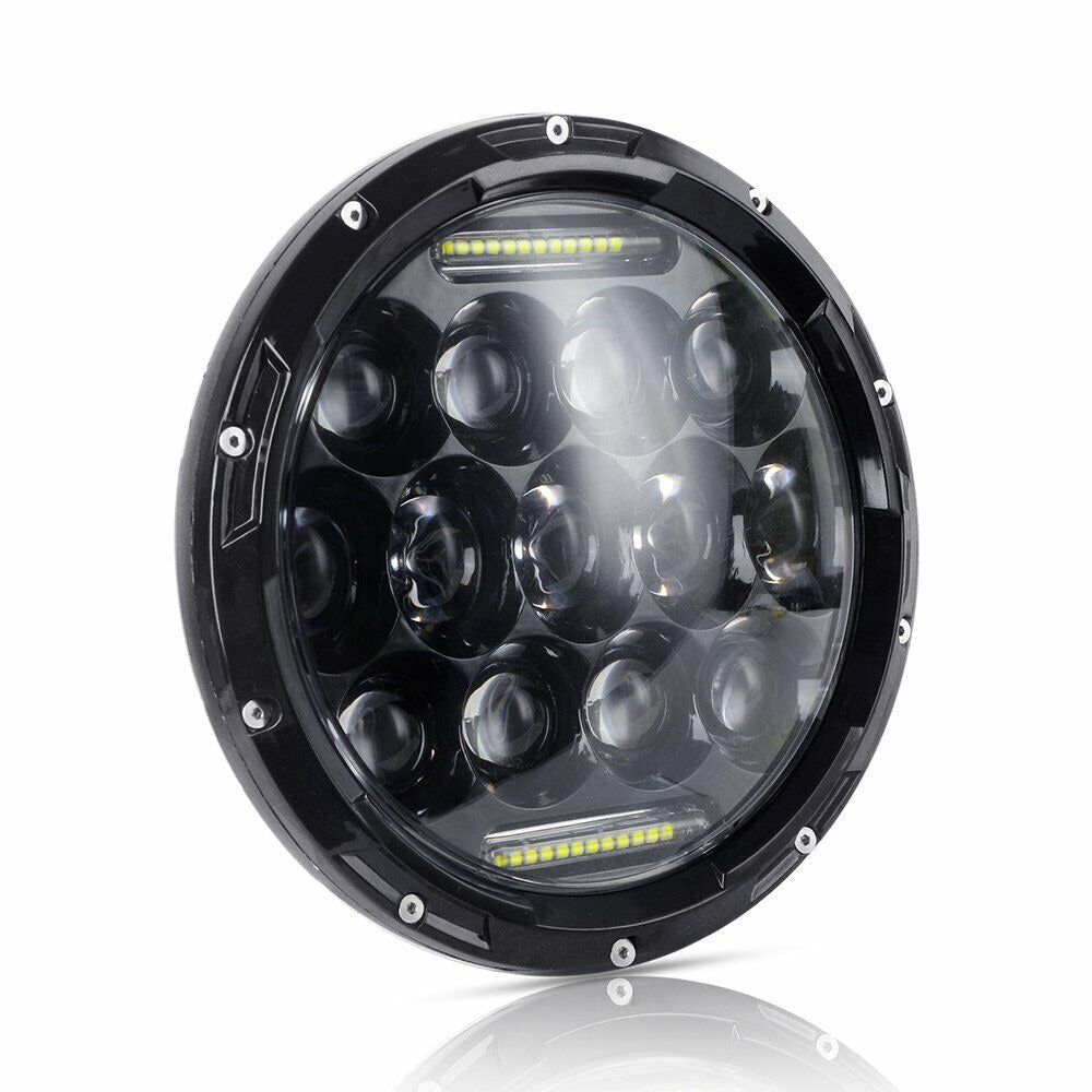 7in Pair of Round LED Headlights with DRL for Patrol GQ