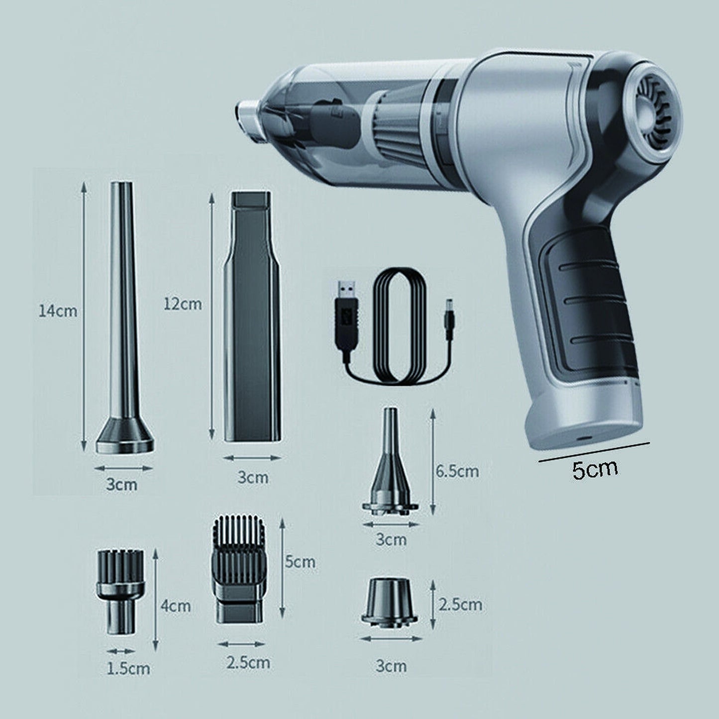 Mini Cordless Handheld Vacuum Cleaner for Home and Car