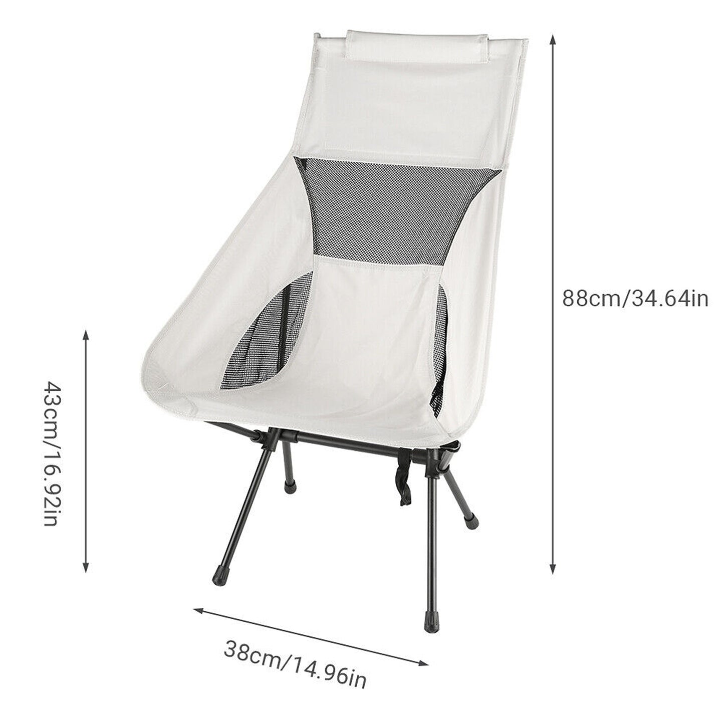 Lightweight Portable Camping Chairs Ideal for Fishing and Travel Folding Design