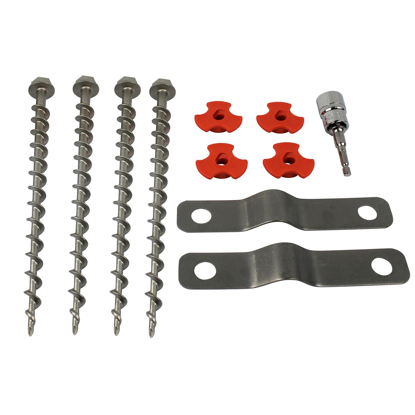 Secure Anchor Plate Kit for Awning Legs Stabilization