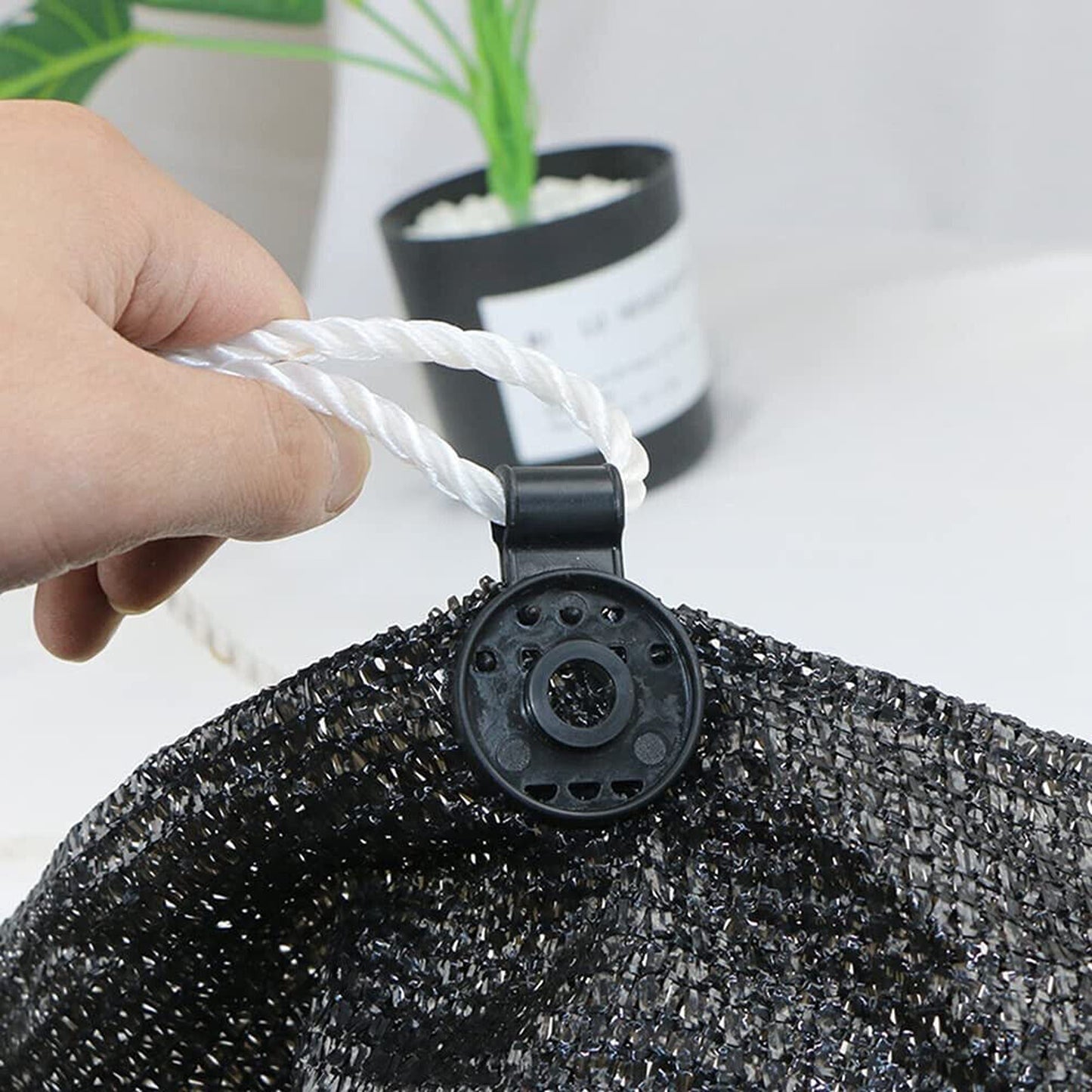 50pcs Greenhouse Shade Cloth Clips Plastic Round Netting