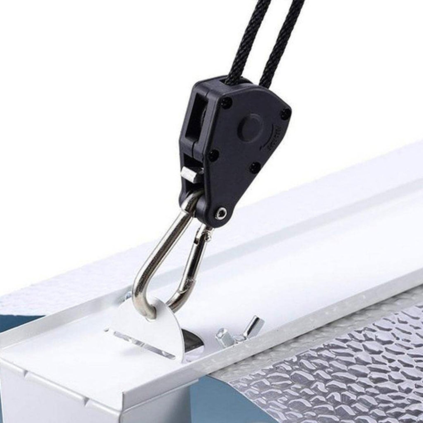 12pcs Adjustable LED Grow Light Rope Ratchet Hydroponics Hanger
