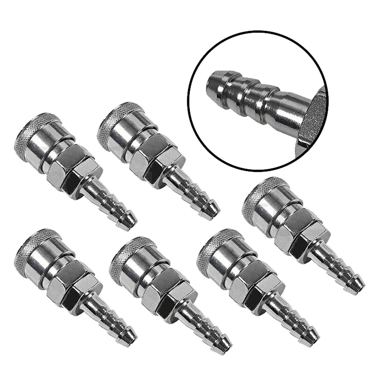 45pcs Air Hose Fittings Kit with Nitto Type Male Female Barb Couplers