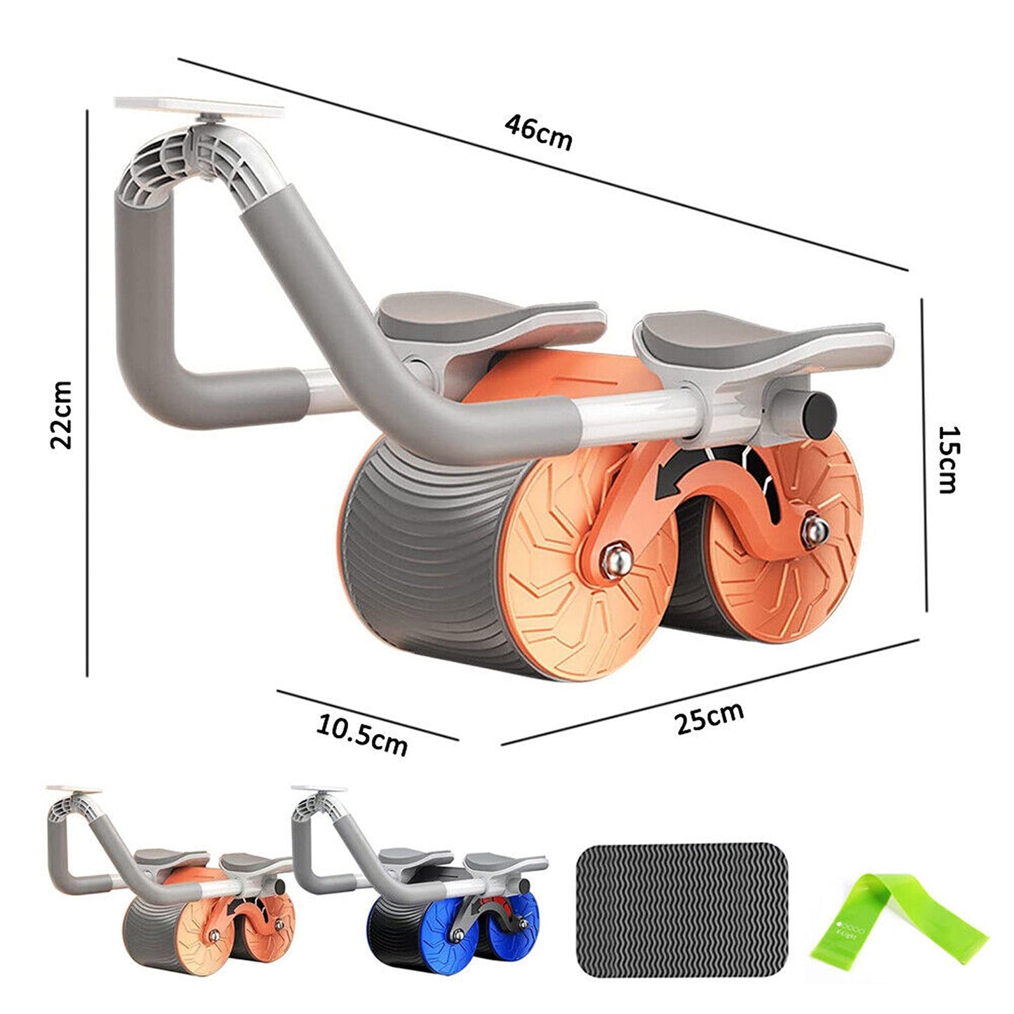 Core Strength Training Abdominal Wheel with Elbow Support