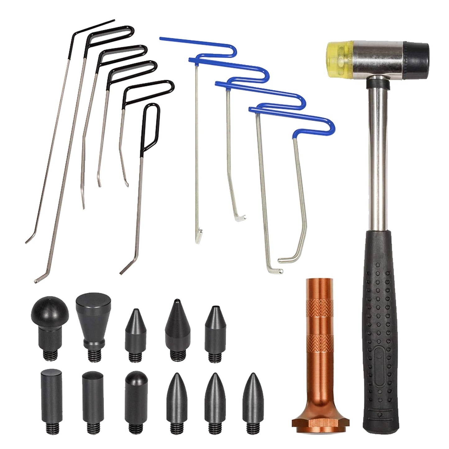 23-Piece PDR Tools Push Rods Set for Paintless Dent Repair