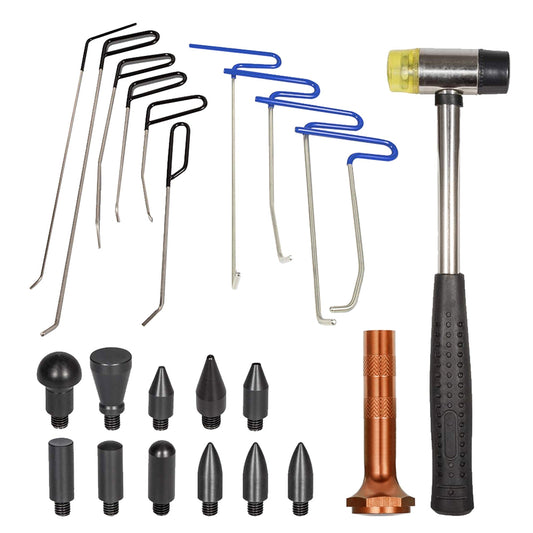 23-Piece PDR Tools Push Rods Set for Paintless Dent Repair