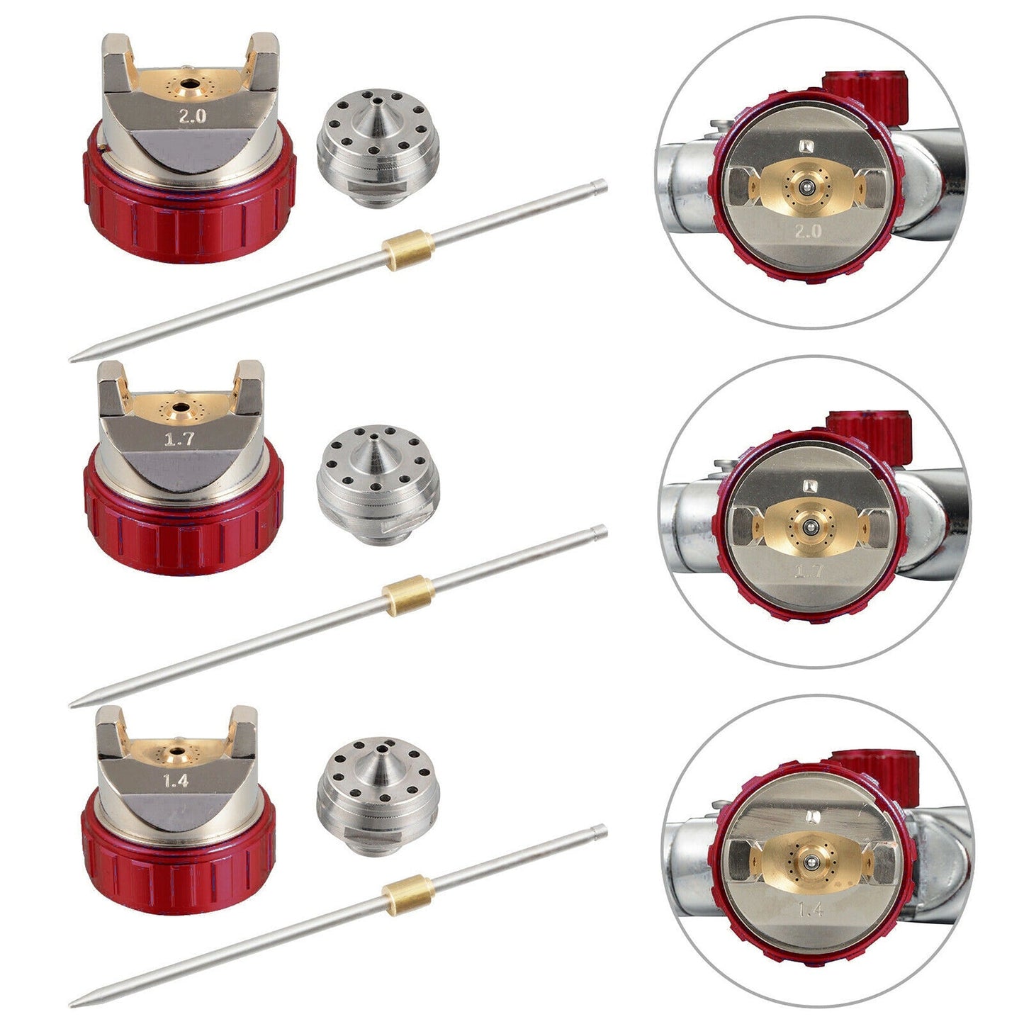 Automotive Spray Paint Gun Kit with Gravity Feed Primer