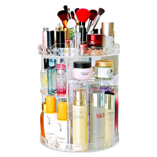 Adjustable Rotating Makeup Organizer for Cosmetics and Perfumes