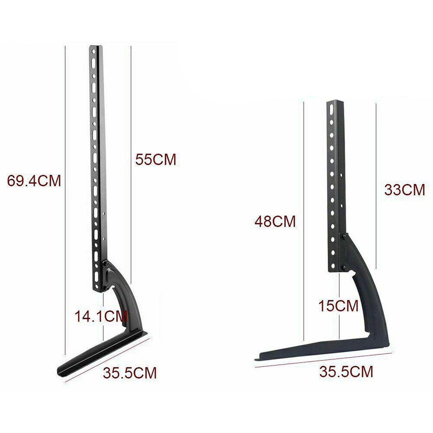Universal Stand Legs Pedestal Bracket Mount Base For 14 To 75in TV Screen