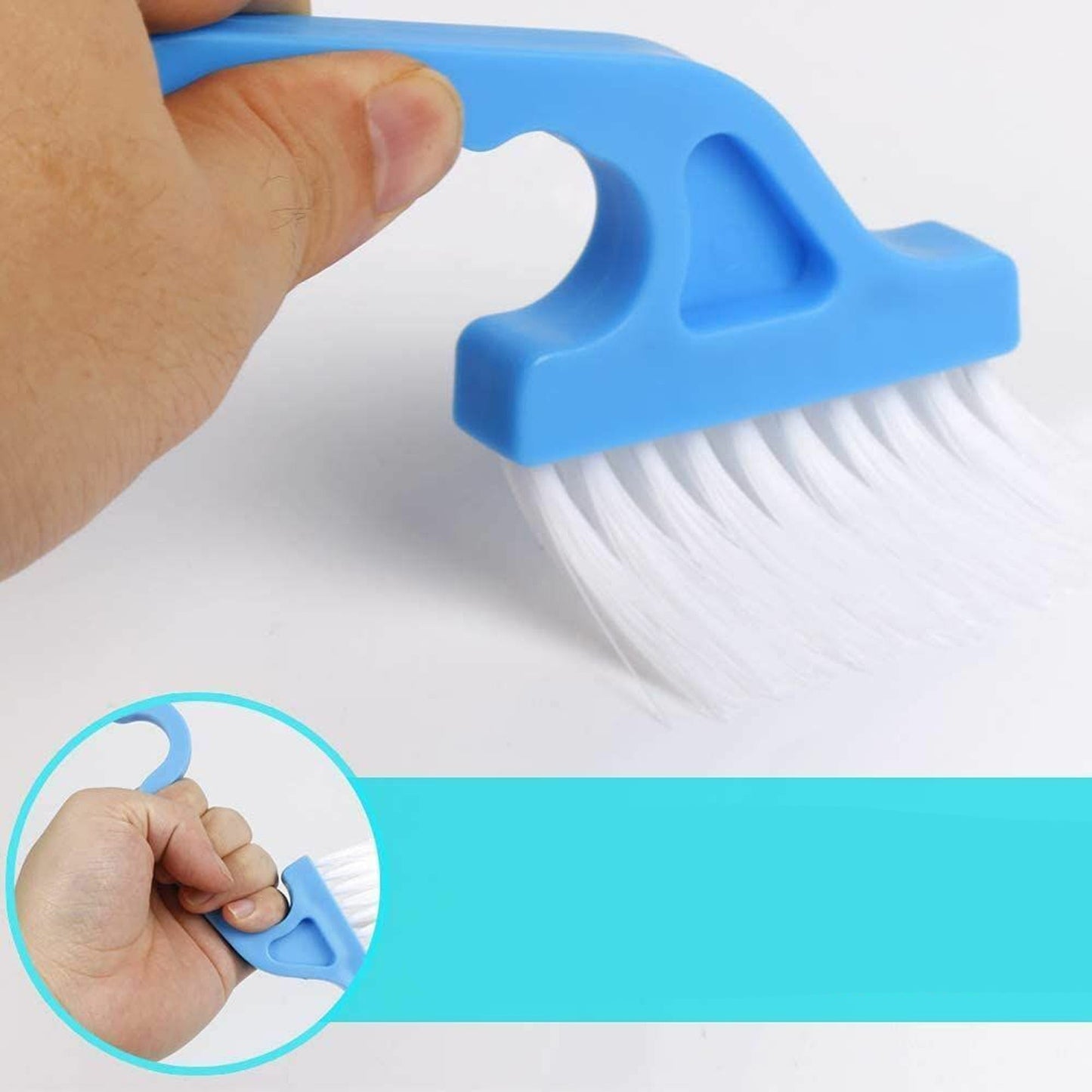 Crevice Groove Cleaning Brush for Windows Doors and Dust Removal