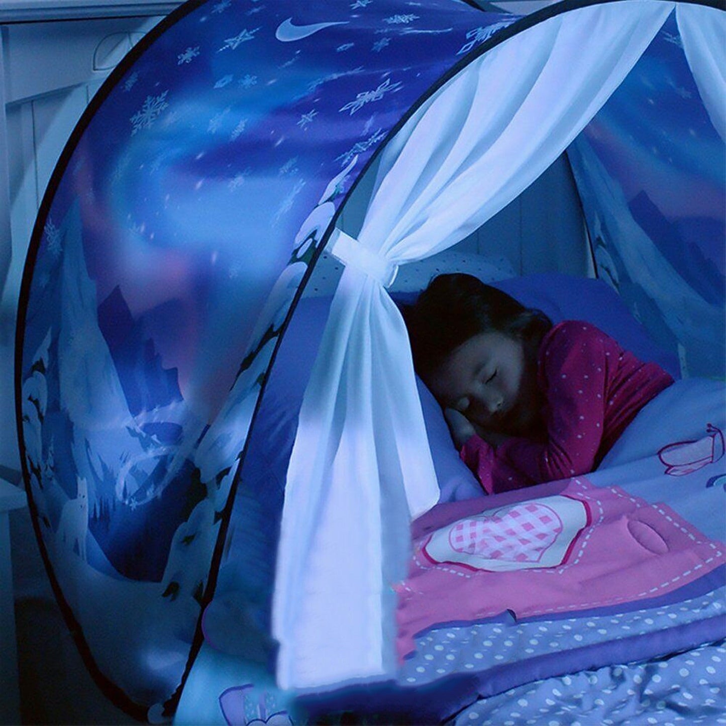 Fancy Unicorn Space Tent Foldable Indoor Bed Pop-up House