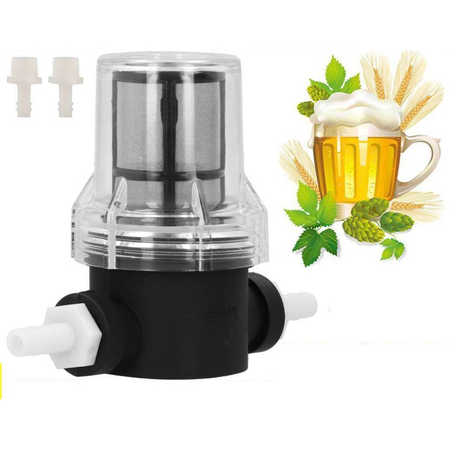 Beer Brewing Water Filter with Fine Mesh Strainer 150 Micron 80 Mesh