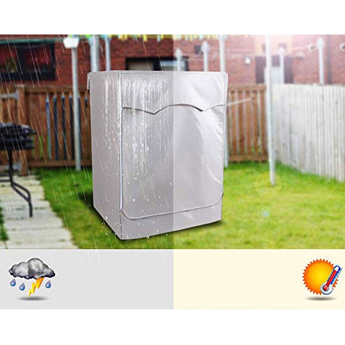 Top Dust Protection Cover for Front Load Washing Machine