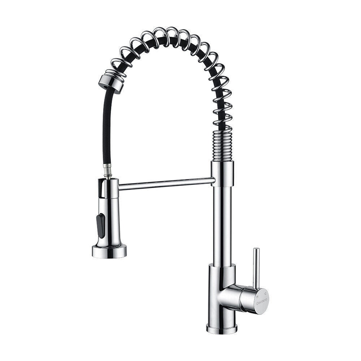 360 Degree Swivel Spout Solid Brass Kitchen Mixer Tap Sink Pull-Out Faucet