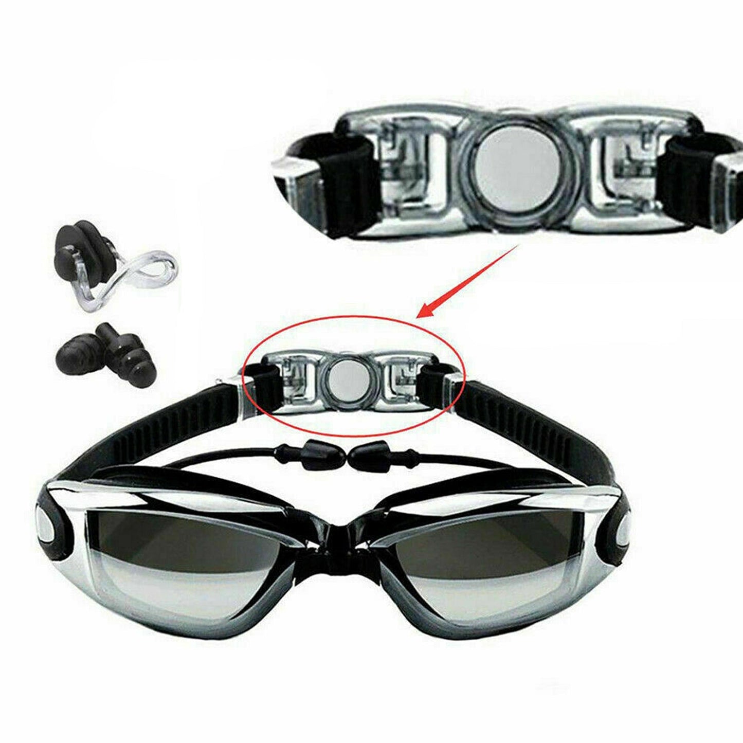 Adjustable Swimming Goggles Waterproof Anti-Fog UV Protection